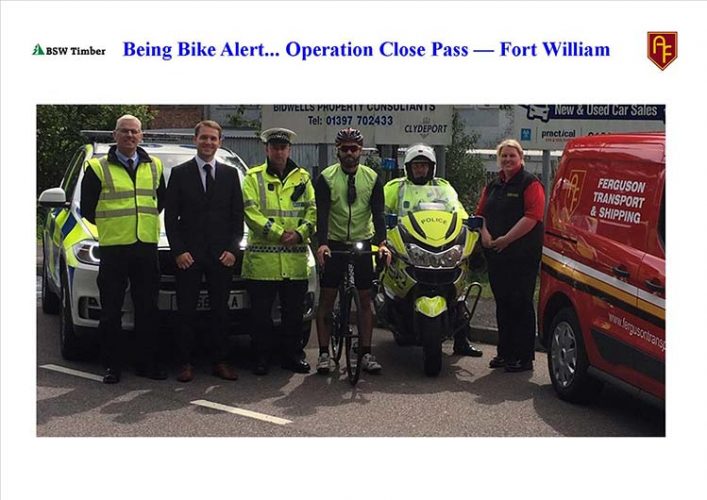 Being Bike Alert… Operation Close Pass – Fort William