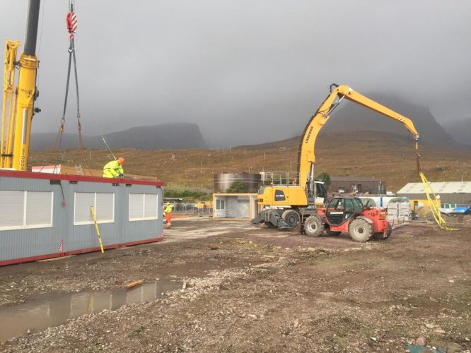 Further improvements on site at Kishorn